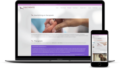 Websitehosting en webontwerp podotherapie noord Holland Websitehosting en webontwerp podotherapie noord Holland